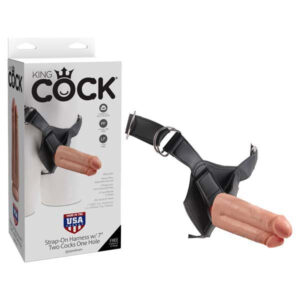King Cock قضيب بحزام راسين
